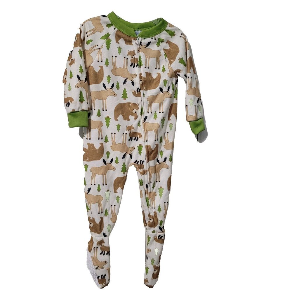 Mon Petit Jumpsuit Toddler Boys Onepiece Pajama Romper Jumper Size 18M